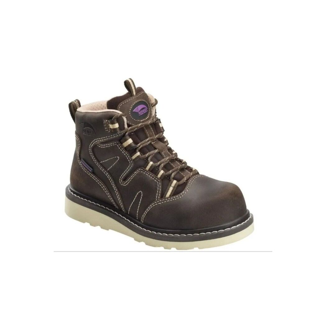 Avenger Women's Waterproof Wedge Work Boots - Composite Toe - Size 6 - Like New